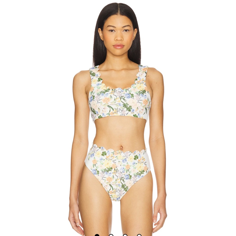 NEW Beach Riot Madison Bikini Top in Buttercream Bloom XS